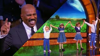 MacMaster Leahy Family with Steve Harvey (Little Big Shots LIVE)