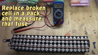 Replace broken 18650 cell in your power wall pack