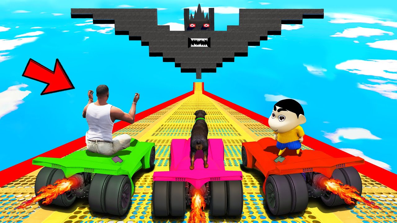 SHINCHAN AND FRANKLIN TRIED THE IMPOSSIBLE BATMAN MEGA RAMP PARKOUR CHALLENGE GTA 5 SHINCHAN AND FRANKLIN TRIED THE IMPOSSIBLE BATMAN MEGA RAMP PARKOUR CHALLENGE GTA 5
