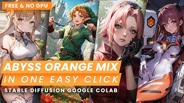 AbyssOrangeMix 3 (AOM3)| Stable Diffusion - FREE Colab | No GPU - EASY 1-CLICK Automatic1111