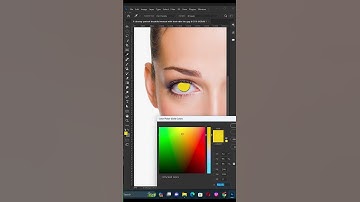 How to change EYE Colour in Adobe Photoshop CC - YT Shorts Video - Graphic Hub #shorts