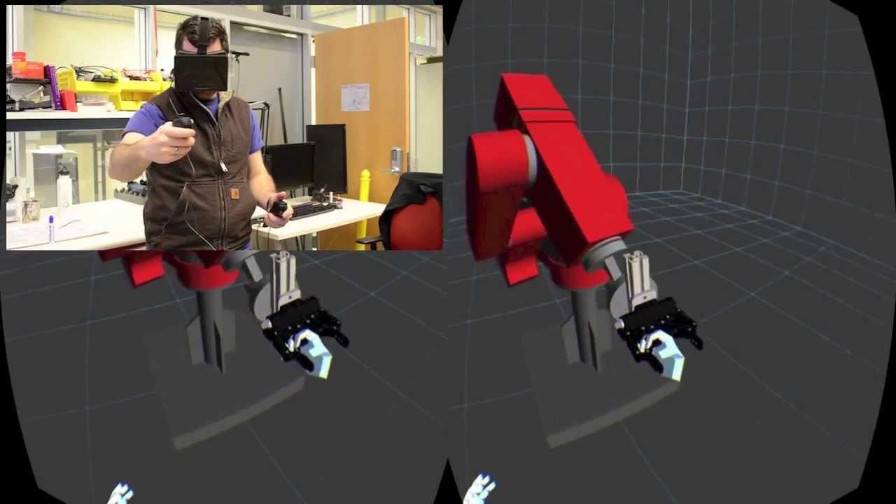 Programming an Industrial Robot using the Oculus Rift - YouTube