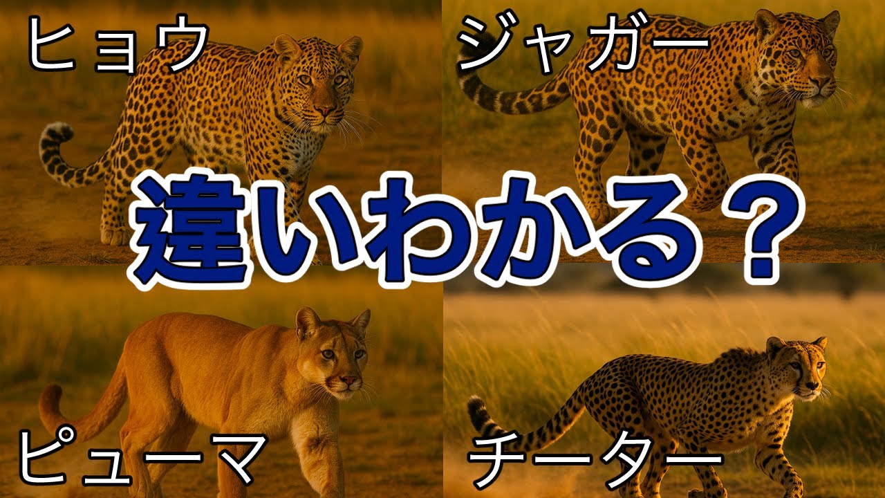ヒョウ と ジャガー の 違い