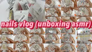 💖 셀프 네일아트 언박싱(14) 파츠정리 테무 가성비 네일재료 하울 Sub eng asmr (self nail art unboxing)