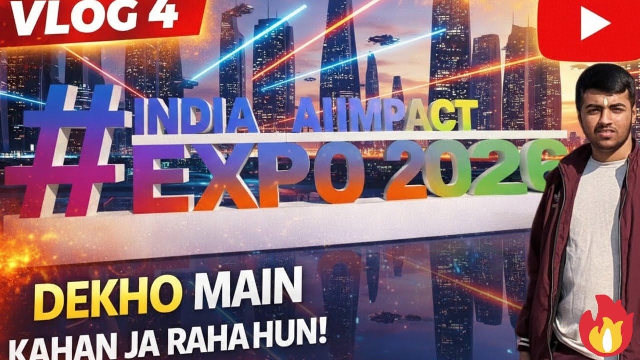 INDIA AI IMPACT EXPO 2026|| Vlog-4 || #viral #ai #aisummit #india #youtuber #funny #relatable #holi 