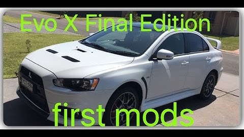Mitsubishi Evolution X Final Edition first mods