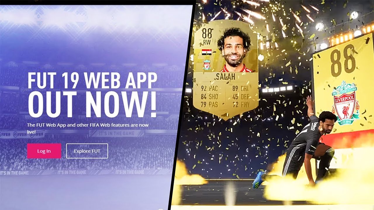 FIFA 19 WEB APP OUT TODAY!!! 