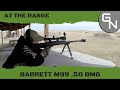 Barrett m99 50 bmg sniper rifle target practice
