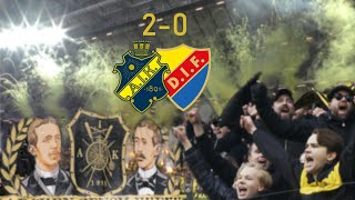 AIK - Djurgården 2-0 (2024.04.21) Derby, Ultras, Pyro