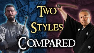 HEMA vs Kenjutsu (Asayama Ichiden-ryū) - Techniques Compared