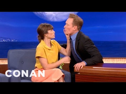 Flirt Fight: Jessica Biel vs. Conan O'Brien | CONAN on TBS