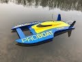 Pro boat ul19 first run with speed test 635mph 100 all stock