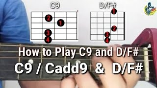 HOW TO PLAY C9/Cadd9 and D/F# D over F-Sharp - PADS FG