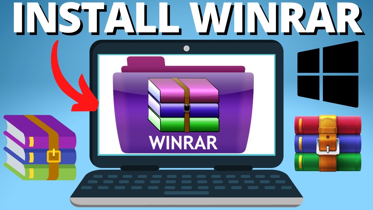 cara download winrar di laptop