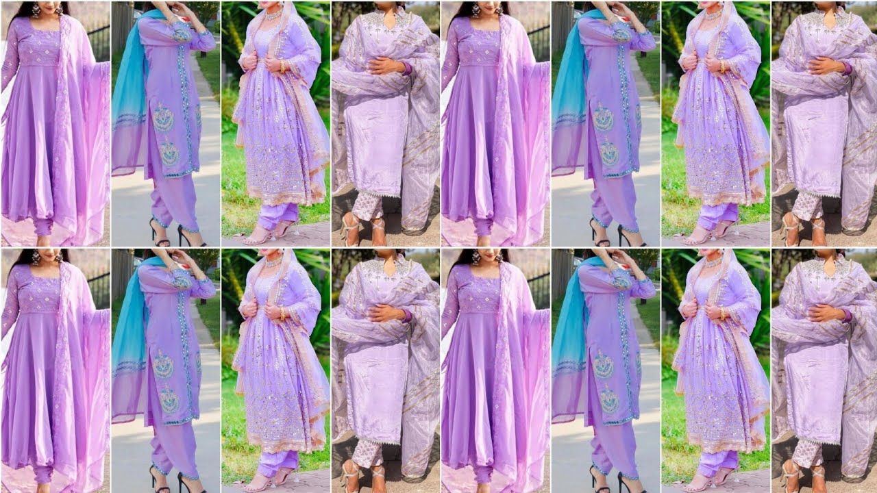 15 Stunning Designs of Purple Salwar Suits for Regal Look