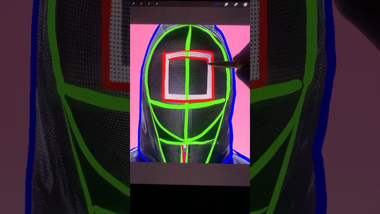 Drawing Black Guard from Squid Game🖤✨