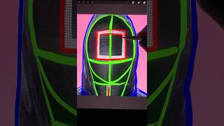 Drawing Black Guard From Squid Game