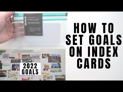 MY 2022 GOALS | SET GOALS USING INDEX CARDS | VISION BOARD | HOW TO ACCOMPLISH YOUR GOALS