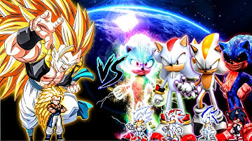 Gogeta SSJ3 OP (New) VS Sonic Chaos OP, Shadow OP, Seelkadoom V2 OP & Sonic exe OP in Mugen