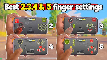 The best 2,3,4 and 5 finger claw settings for PUBG Mobile & BGMI 🔥 Copy & Use! ✅