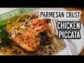 Chicken Piccata with a Parmesan Crust made with thighs