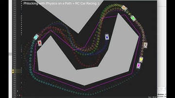 GameplayKit Racer: agents with physics "flocking" a path