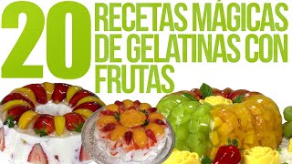 TOP 20 RECETAS Mágicas de GELATINAS con FRUTAS