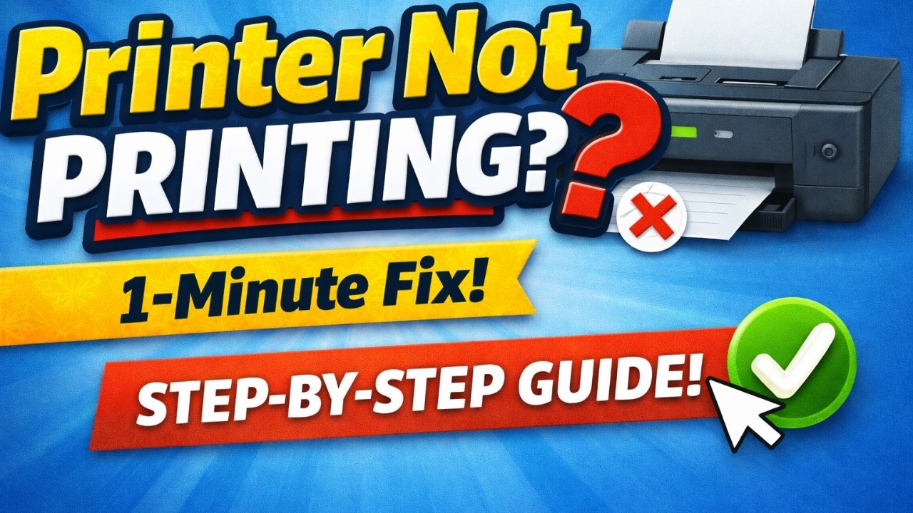 Fix Persistent Print Queue Printer Not Printing? Clear Print Queue & Fix Fast! - YouTube