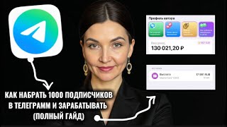 Как набрать первую 1000 подписчиков в телеграмм и начать зарабатывать. Полный гайд-стратегия