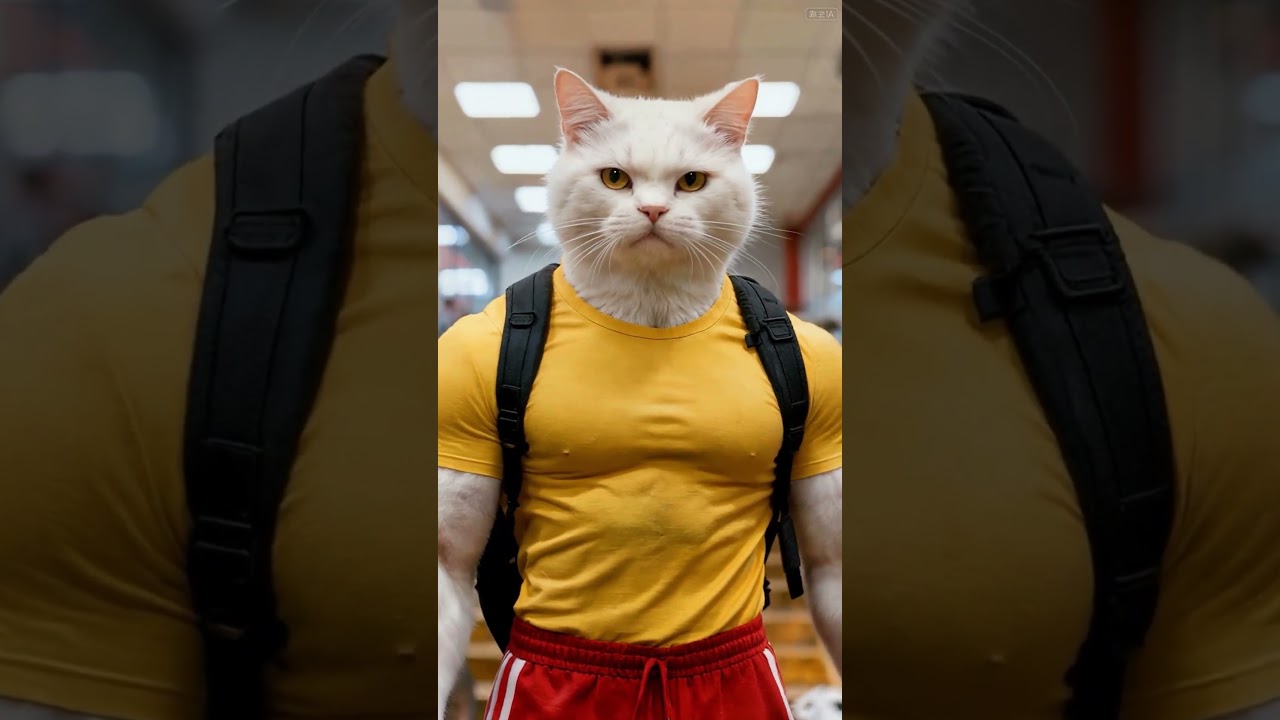 Cat 🐈  got Bike for kitten 😸 to win the race 