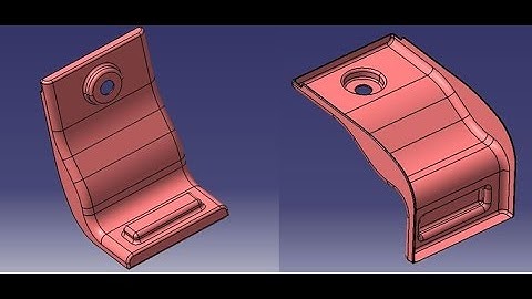 BIW Stamping_Catia v5 Sketcher & part Design Basic Tutorial for Beginners_(Sheet Metal Using Shell)