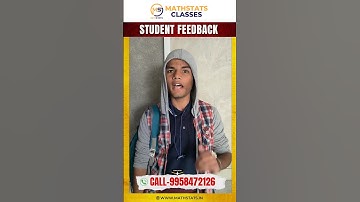 Our Students Feedback : Mathstats Classes for IIT-JAM | GATE | CUET | NET. | ISI #shorts #mathstats
