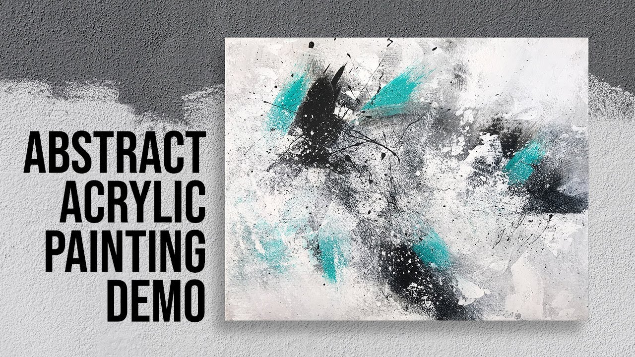 Relaxing Abstract Acrylic Painting Demonstration / Timelapse Art Demo ...