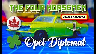 Matchbox Opel Diplomat (291) Four Horsemen St. Patricks Day theme