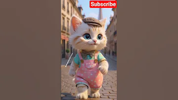 القطة المشمشية في مغامرة جديدة Cat قطة Funny Cute 