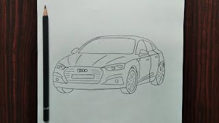 Çok Kolay Araba Çizimi. Audi A5 Çizimi How To Draw A Car Easy. How To Draw Audi A5 Sportback
