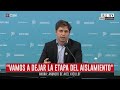 AXEL KICILLOF: "La situación que tenemos nos permite entrar en una nueva fase en el GBA"