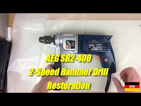 Vintage AEG SB2-400 2-Speed Hammer Drill Restoration - YouTube