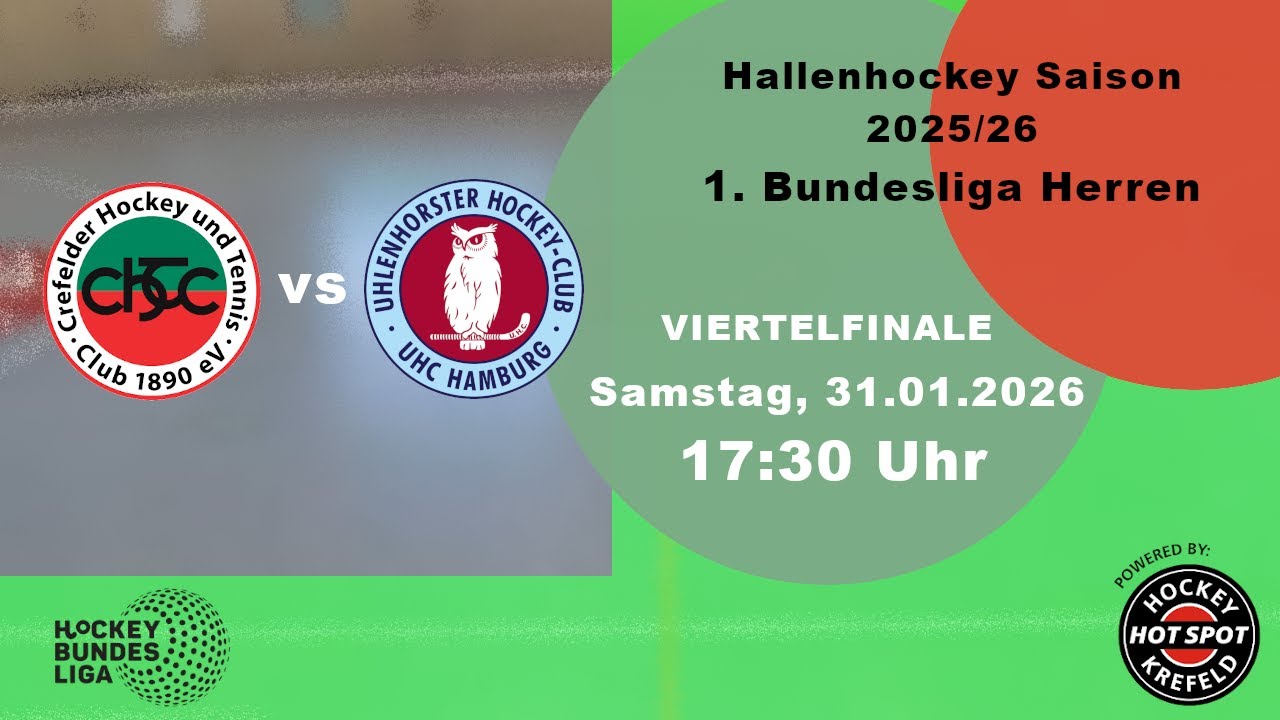 Crefelder HTC - UHC Hamburg - Viertelfinale - Herren 1. Hallenhockey Bundesliga