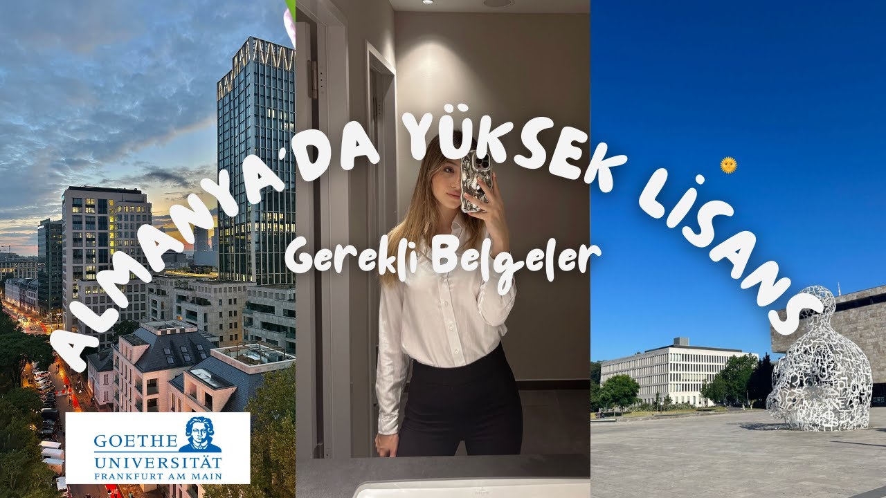 ALMANYA'DA YÜKSEK LİSANS & PART TIME ÇALIŞMA 🇩🇪 | GEREKLİ BELGELER 📑