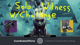 Solo Witness Challenge on Hunter (Renegades)