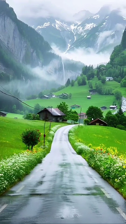 Horse running freely with green mountains in the background – pure natural beauty and strength.