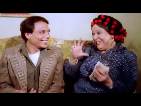 عادل امام مش قادر يكمل المشهد من الضحك بسبب نعيمة الصغير لما غلطت فى الكلام اه يا لئيم يابن الو