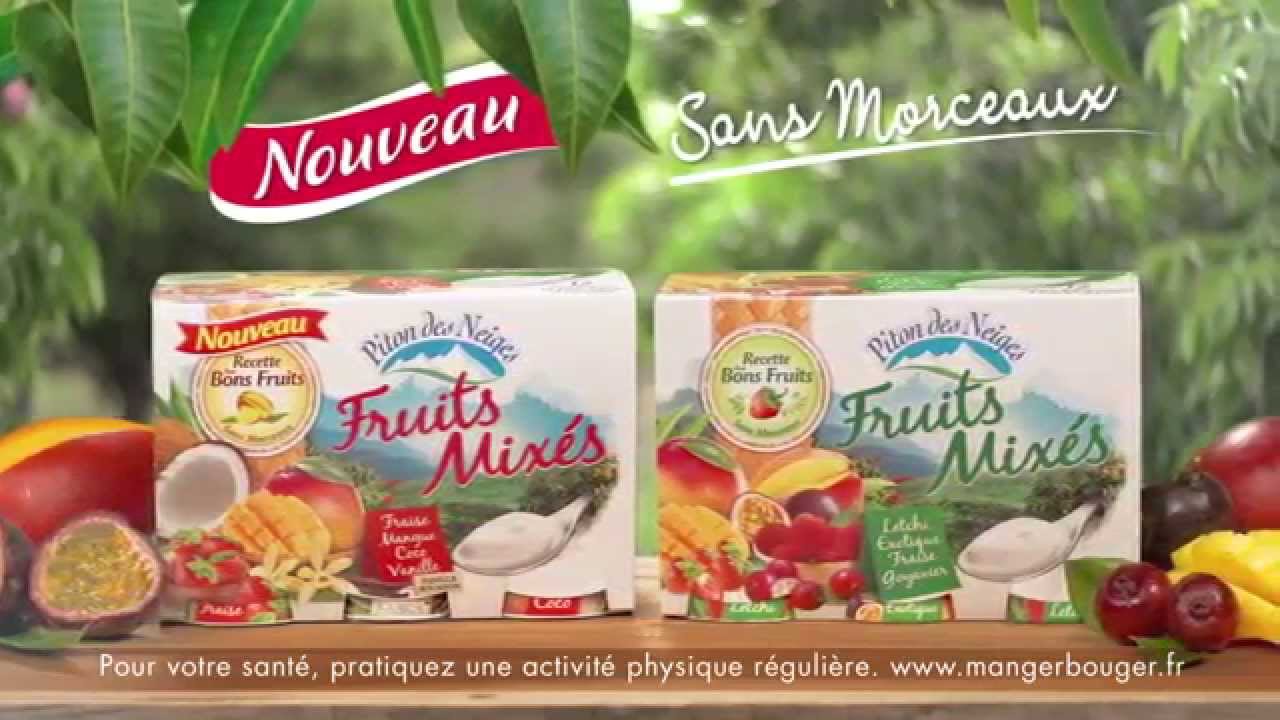 Packshot Yaourts Piton des Neiges Fruits Mixés YouTube