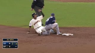 SD@SF: Norris nabs Blanco trying to steal second