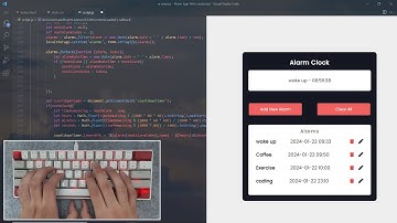 ASMR Programming - Coding an Alarm App - No Talking