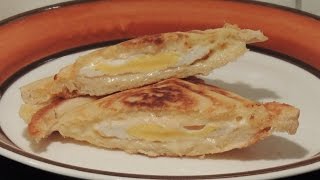 Egg and cheese toast in a sandwich maker, Melissa toaster