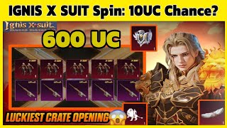 IGNIS X SUIT Spin: 10UC Chance? #bgmi #creatopening #khalnayakxpro