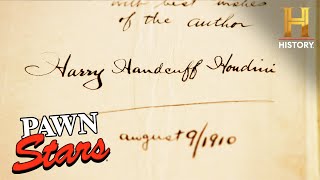 Pawn Stars Do America: MAGIC MONEY for Autographed Harry Houdini Book (S2) | Pawn Stars