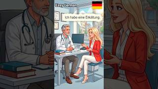 Real-Life German Conversation for Beginners | At the Doctor in Germany #shorts